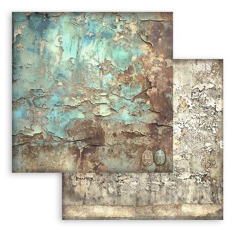 Stamperia Land of Pharaohs Backgrounds 8x8 Inch Paper Pack (SBBS106)