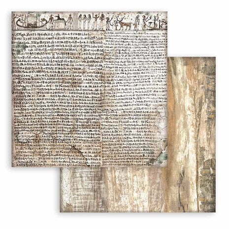 Stamperia Land of Pharaohs Backgrounds 8x8 Inch Paper Pack (SBBS106)
