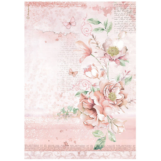 Stamperia Roseland A4 Rice Paper Flowers (DFSA4783)
