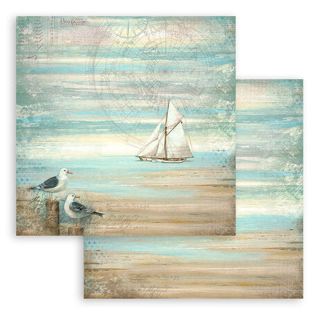 Stamperia Sea Land 8x8 Inch Paper Pack (SBBS101)
