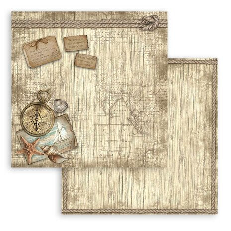 Stamperia Sea Land 8x8 Inch Paper Pack (SBBS101)