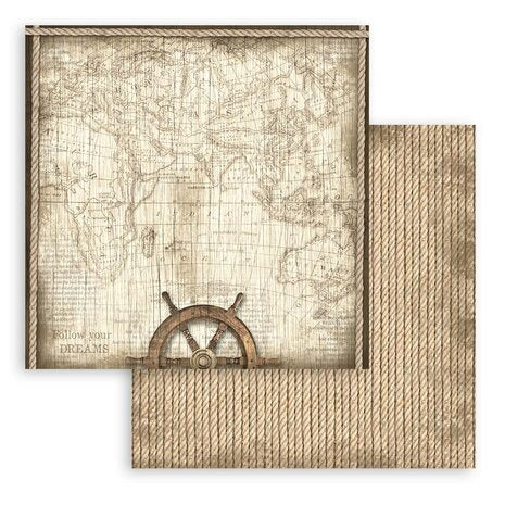 Stamperia Sea Land 8x8 Inch Paper Pack (SBBS101)