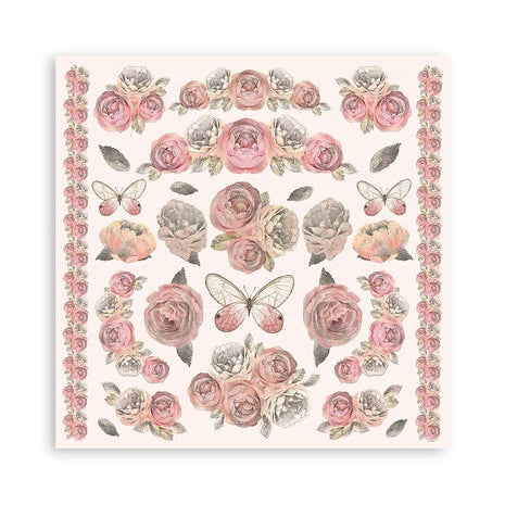 Stamperia Shabby Rose 8x8 Inch Paper Pack (SBBS107)