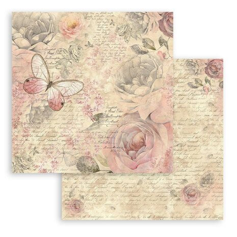 Stamperia Shabby Rose 8x8 Inch Paper Pack (SBBS107)