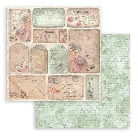 Stamperia Shabby Rose 8x8 Inch Paper Pack (SBBS107)