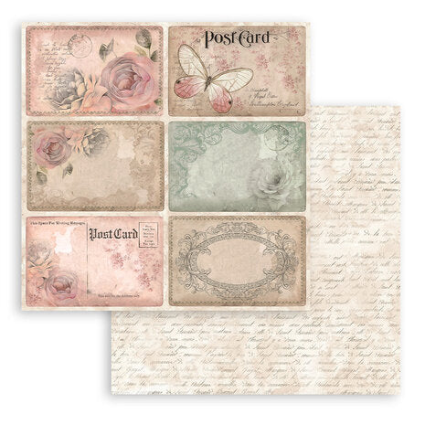 Stamperia Shabby Rose 8x8 Inch Paper Pack (SBBS107)