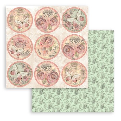 Stamperia Shabby Rose 8x8 Inch Paper Pack (SBBS107)