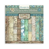 Stamperia Songs of the Sea Maxi Background 12x12 Inch Paper Pack (SBBL142)