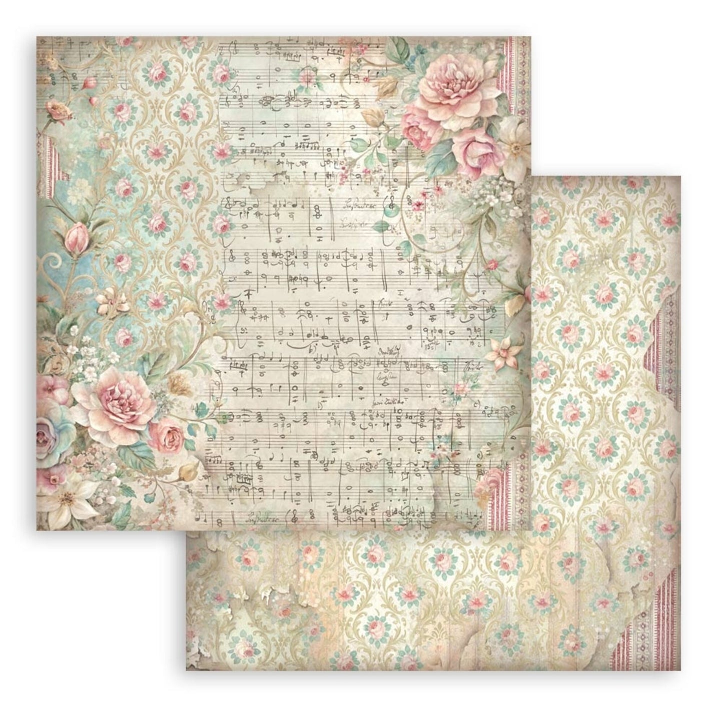 Stamperia Symphony 8x8 Inch Paper Pack Maxi Background Selection by Sara Alcobendas (SBBS145)