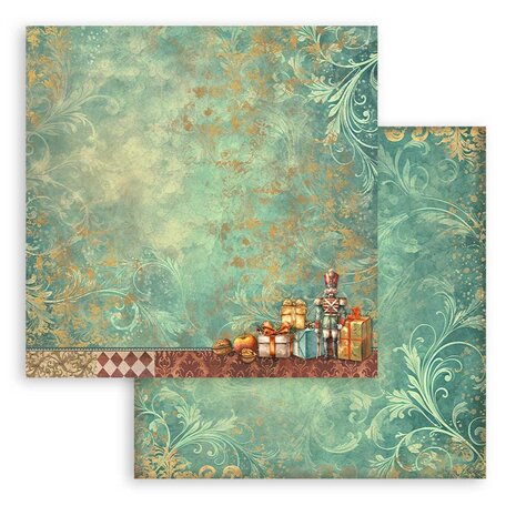 Stamperia The Nutcracker 8x8 Inch Paper Pack Backgrounds Selection (SBBS113)