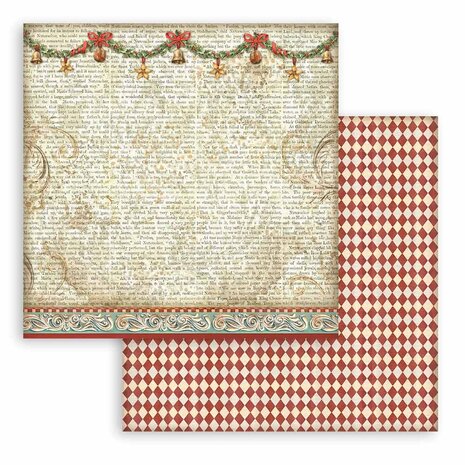 Stamperia The Nutcracker 8x8 Inch Paper Pack Backgrounds Selection (SBBS113)