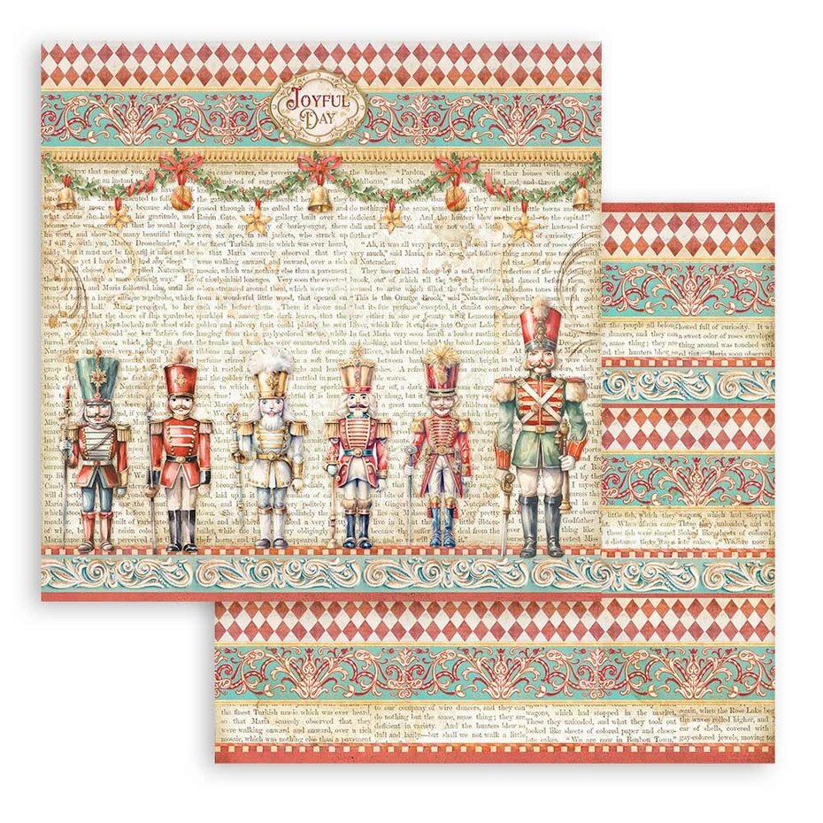 Stamperia The Nutcracker 8x8 Inch Paper Pack (SBBS112)