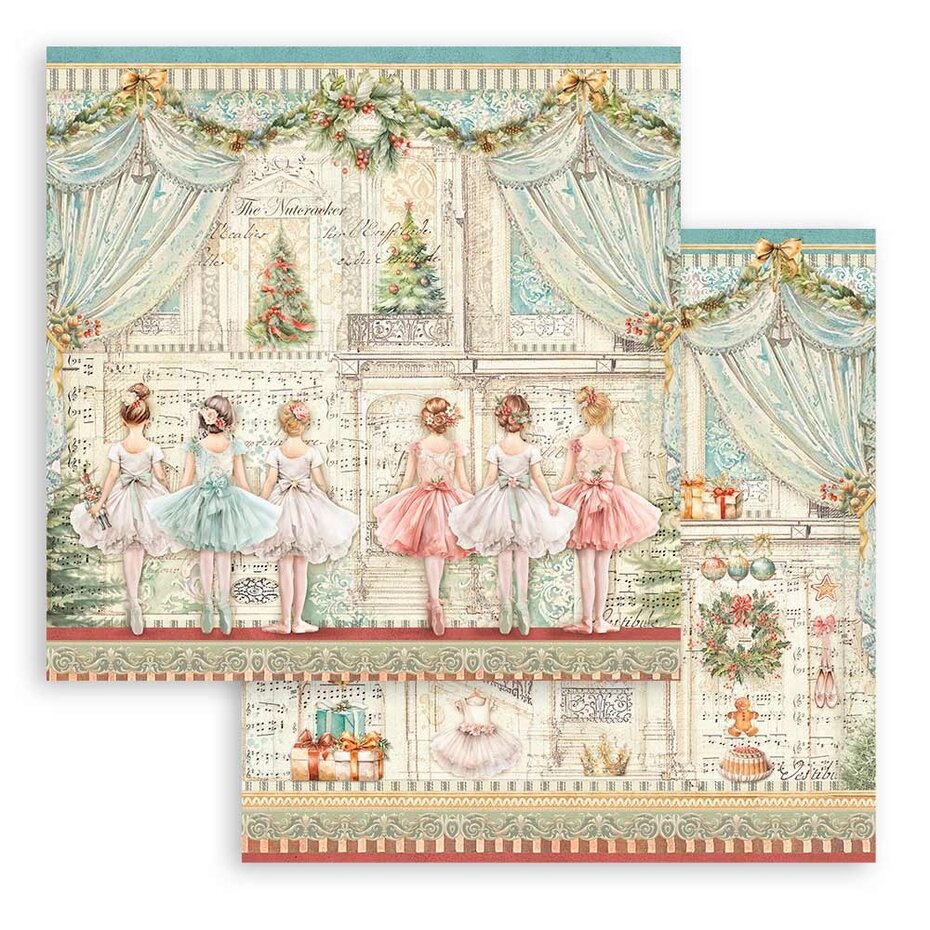 Stamperia The Nutcracker 8x8 Inch Paper Pack (SBBS112)