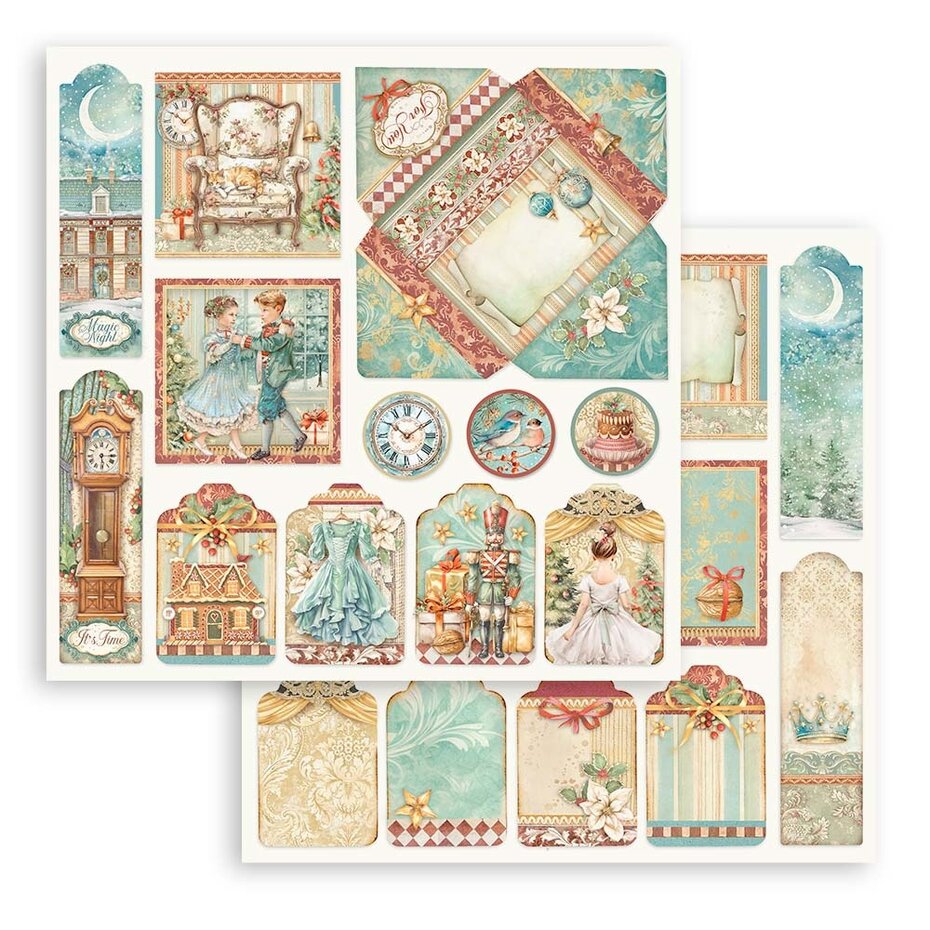 Stamperia The Nutcracker 8x8 Inch Paper Pack (SBBS112)