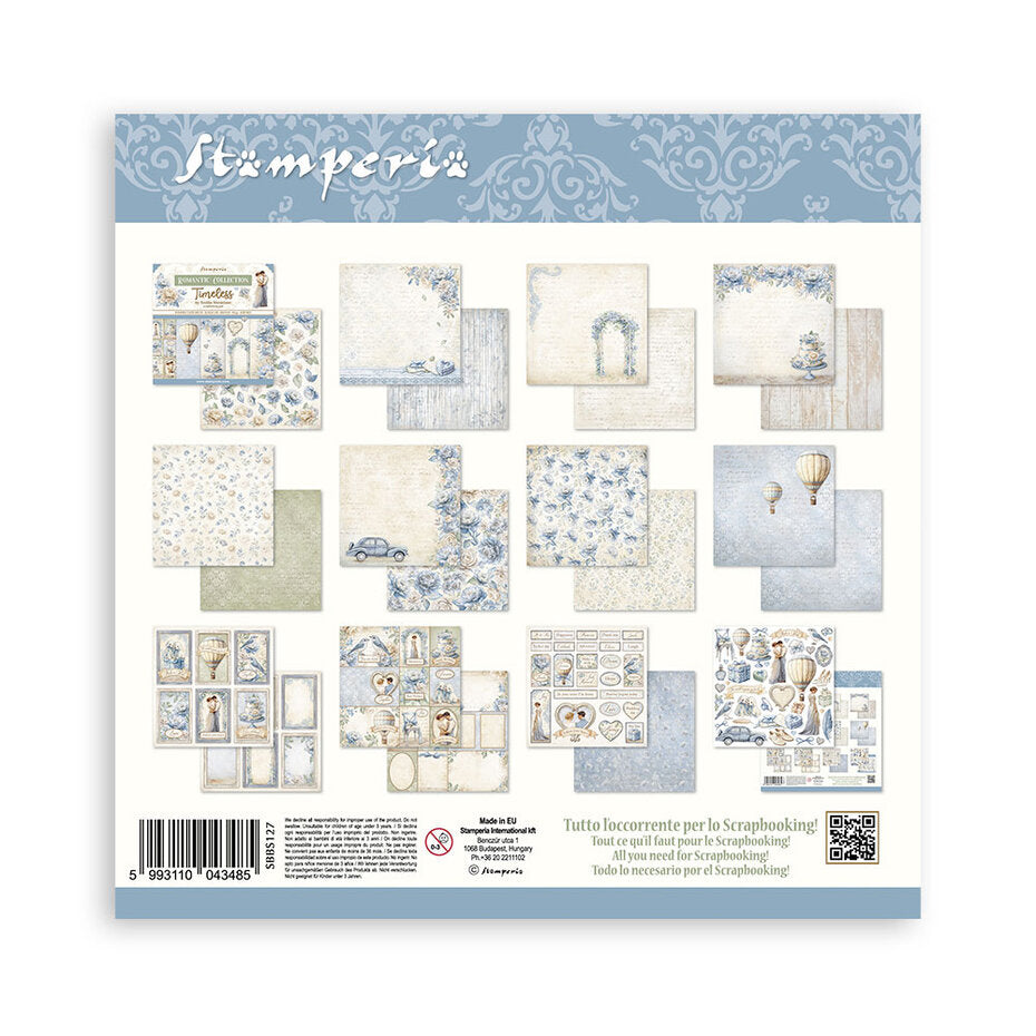 Stamperia Timeless 8x8 Inch Paper Pack (SBBS127)