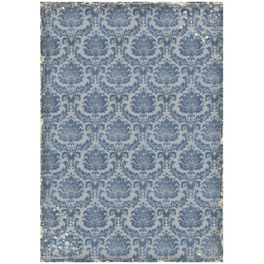 Stamperia Vintage Library A4 Rice Paper Wallpaper (DFSA4756)