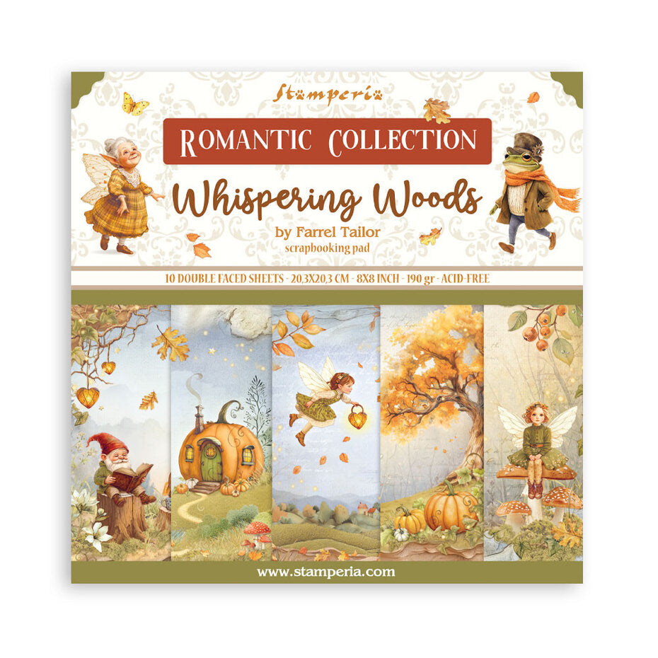 Stamperia Whispering Woods 8x8 Inch Paper Pack (SBBS131)