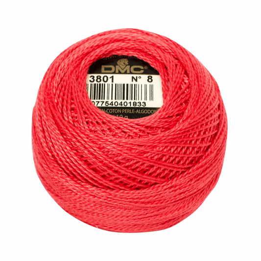 DMC Pearl Cotton Size 8 - 80m Ball - 3801