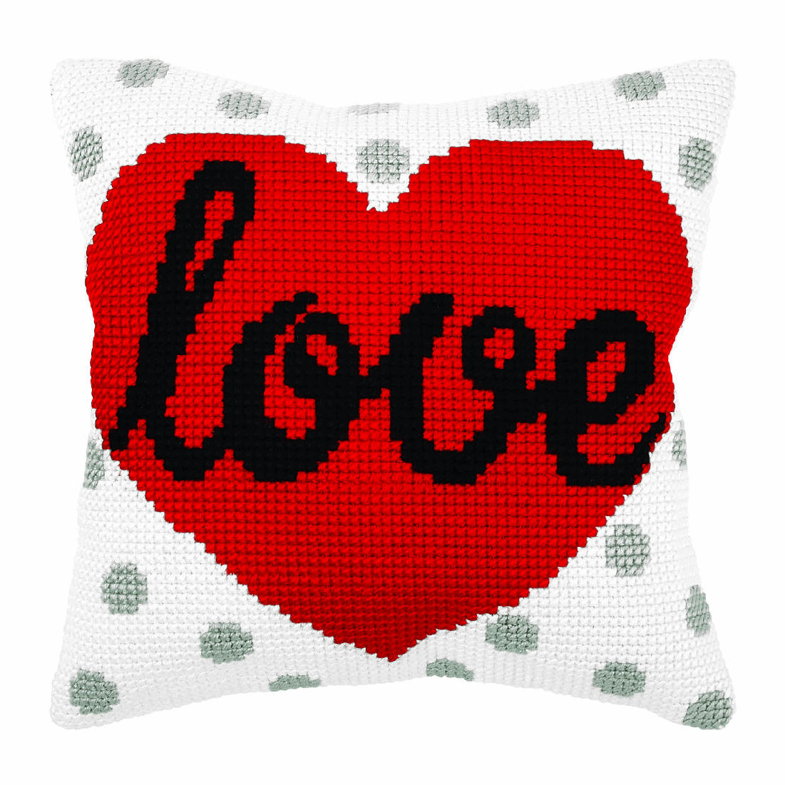 Heart - Orchidea Cushion Cross Stitch Kit ORC.9355