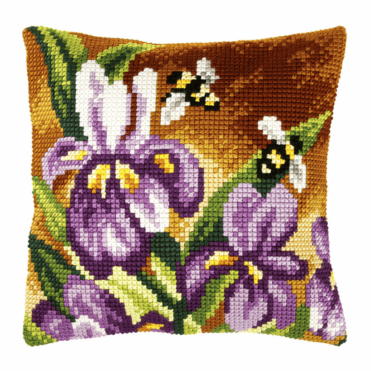 Irises- Orchidea Cushion Cross Stitch Kit ORC.9382
