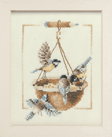 Feeding Dish with Birds - Lanarte Cross Stitch Kit PN-0007976