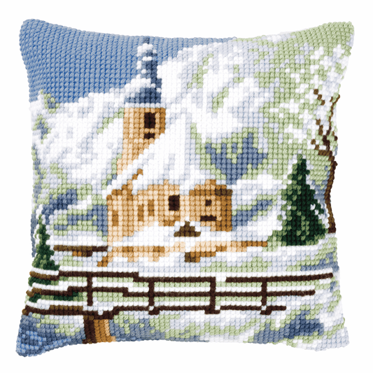 Alpine Scene - Vervaco Cushion Cross Stitch Kit PN-0021806