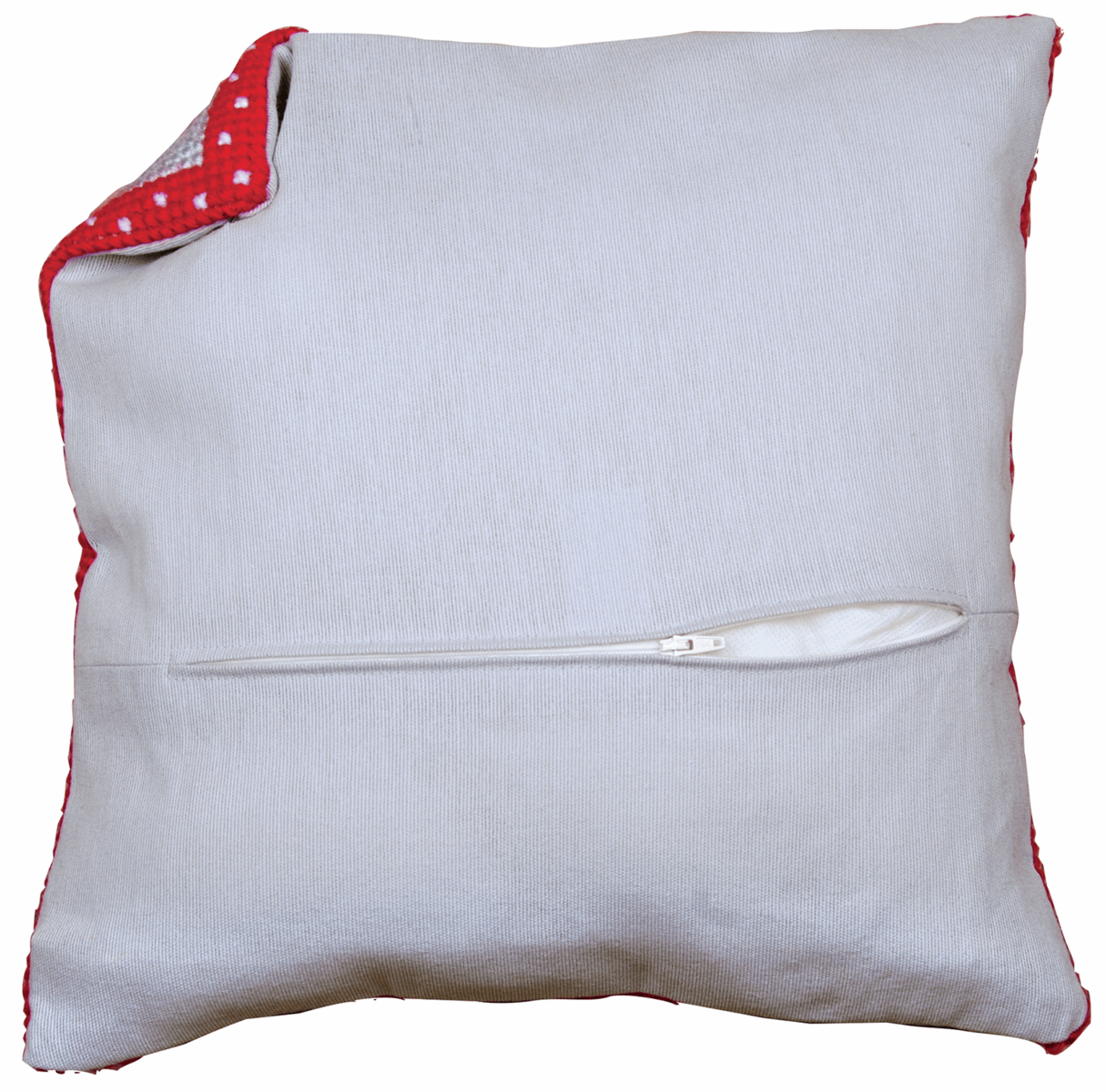 Cushion Back With Zipper  45 x 45cm (18" x18") - Grey PN-0170420