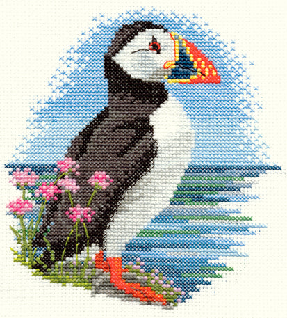 Birds – Puffin  - Bothy Threads Cross Stitch Kit DWPN03