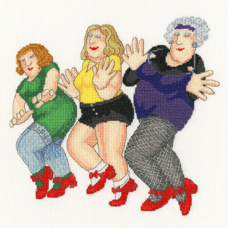 Beryl Cook - Dancing Class - Bothy Threads Cross Stitch Kit XBC4