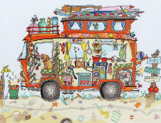 Cut Thru' Camper Van - Bothy Threads Cross Stitch Kit XCT16