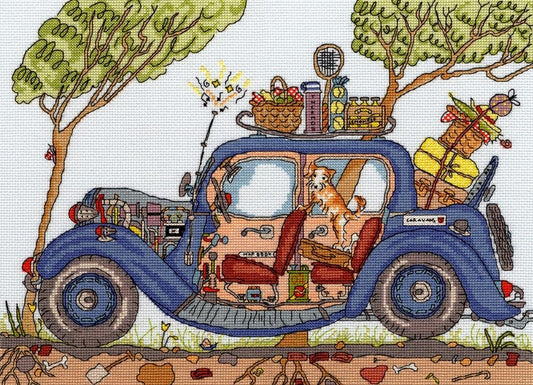 Cut Thru' Vintage Car -Bothy Threads Cross Stitch Kit XCT20