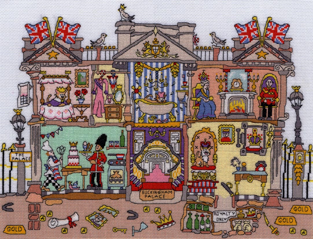 Cut Thru' Buckingham Palace -Bothy Threads Cross Stitch Kit XCT30