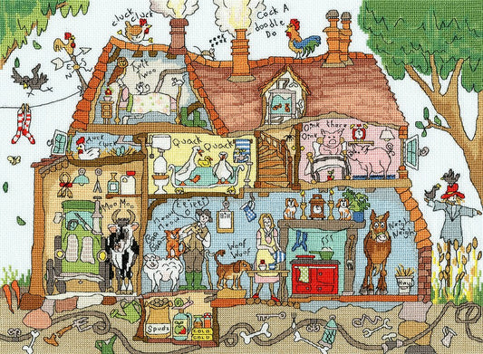 Cut Thru’ Old MacDonald - Bothy Threads Cross Stitch Kit XCT36
