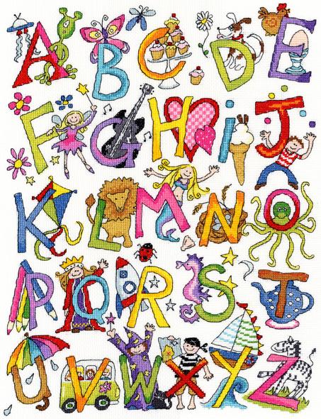 Alphabet Fun  - Bothy Threads Cross Stitch Kit XJR8
