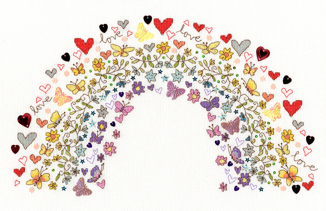 Lovely Rainbow  - Bothy Threads Cross Stitch Kit XKA20