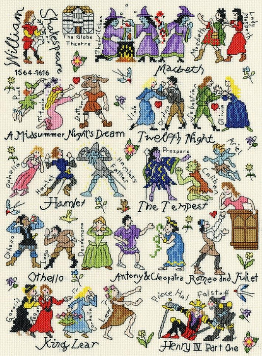 Shakespeare - Bothy Threads Cross Stitch Kit XPS5
