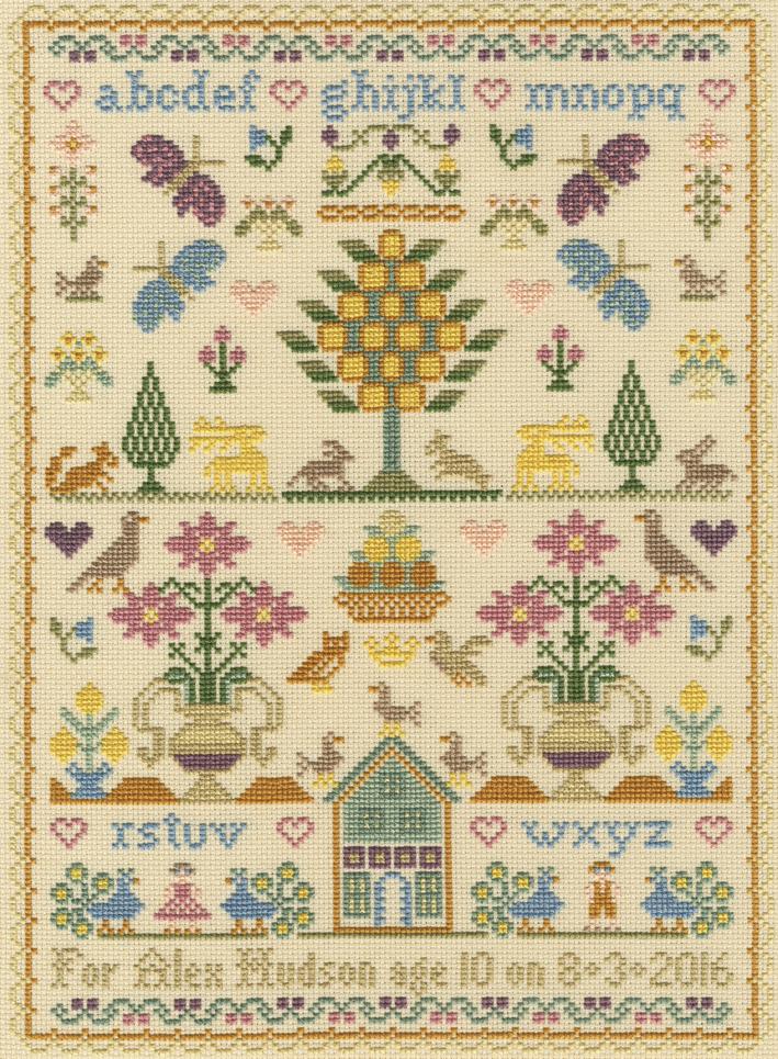 The Birthday Sampler - Bothy Threads Cross Stitch Kit XS14