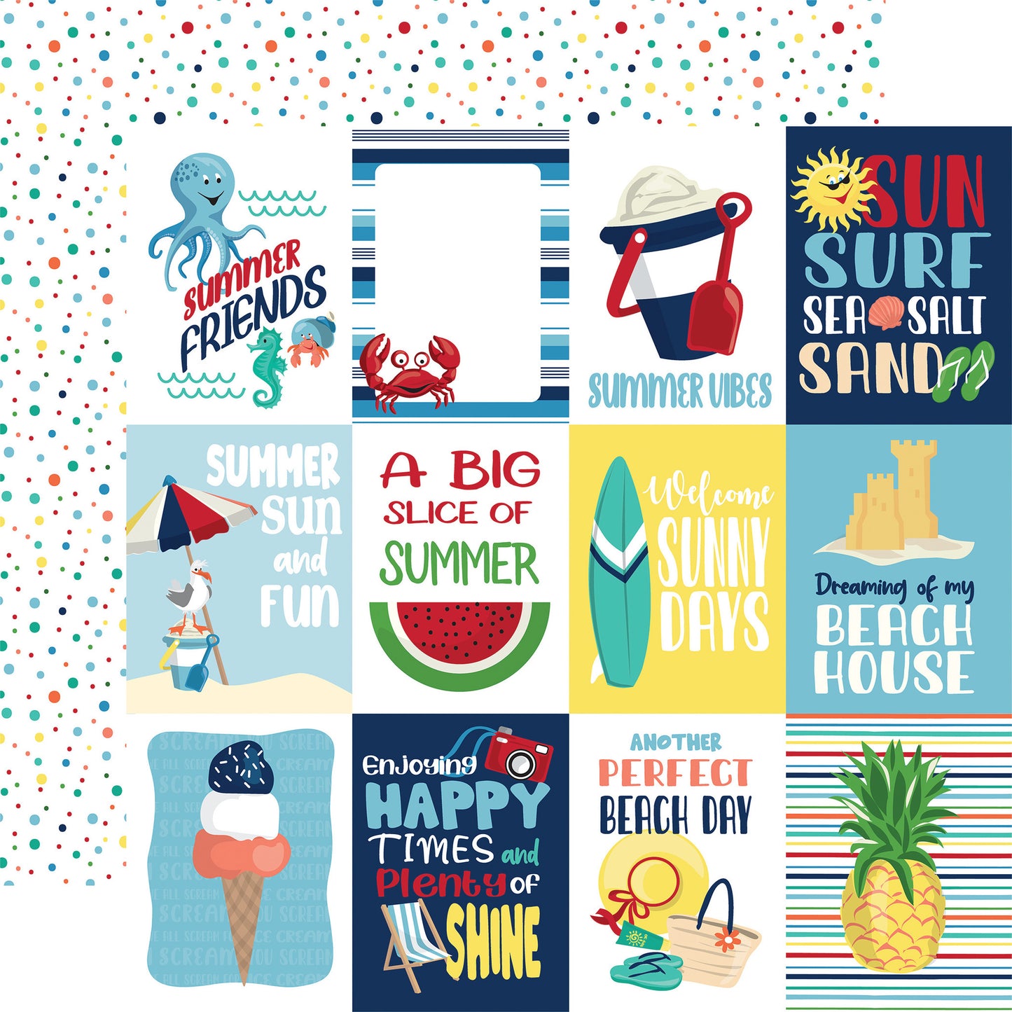 Carta Bella Beach Party 12x12 Inch Collection Kit (CBBE149016)