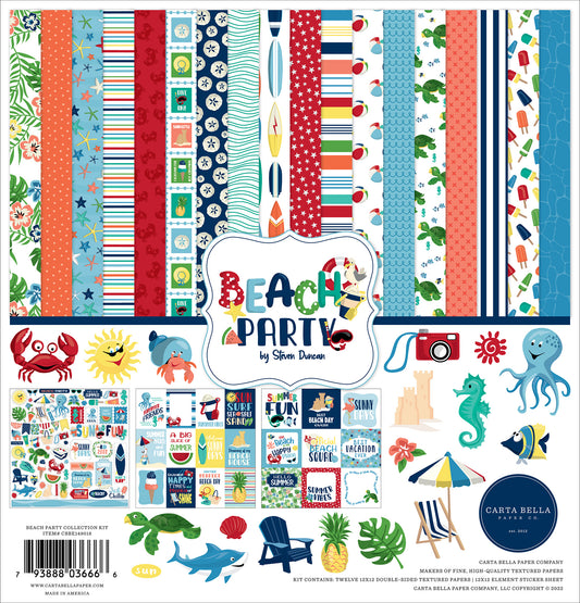 Carta Bella Beach Party 12x12 Inch Collection Kit (CBBE149016)