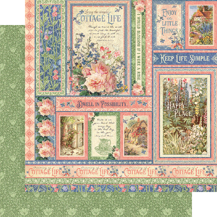 Graphic 45 Cottage Life 12x12 Inch Collection Pack (4502397)