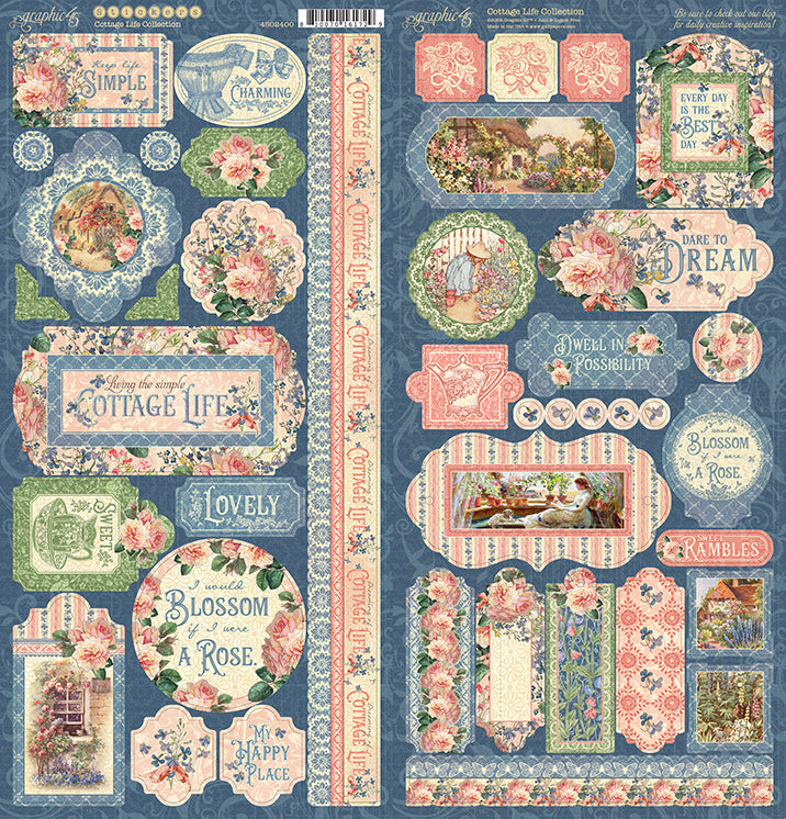 Graphic 45 Cottage Life 12x12 Inch Collection Pack (4502397)