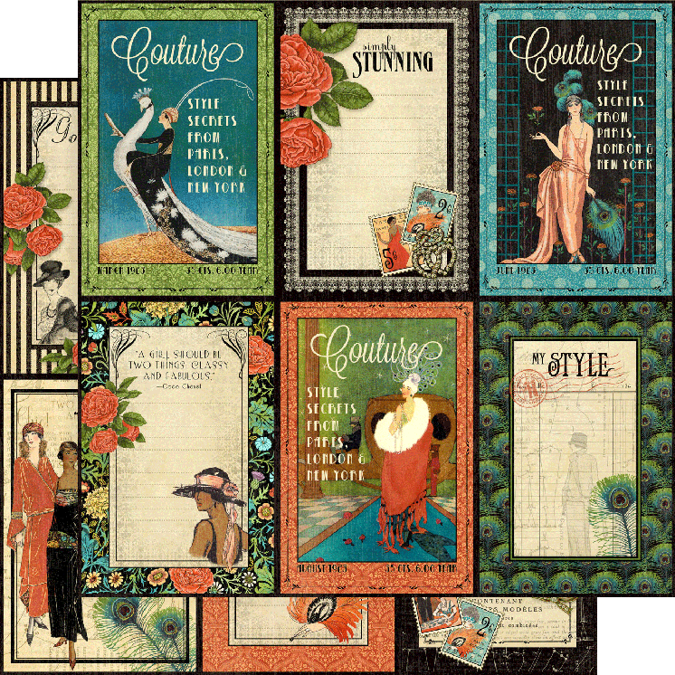 Graphic 45 Couture 8x8 Inch Paper Pad (4502389)