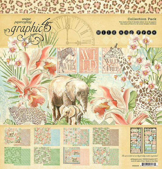 Graphic 45 Wild & Free 12x12 Inch Collection Pack (4502405)