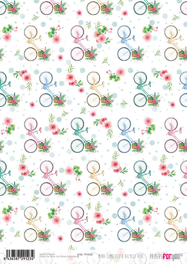 Papers For You Mira Como Floto Bicycle Ride A4 Rice Paper (PFY-2123)