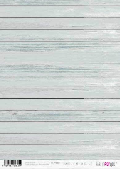 Papers For You Paneles De Madera Celeste A4 Rice Paper (PFY-2524)