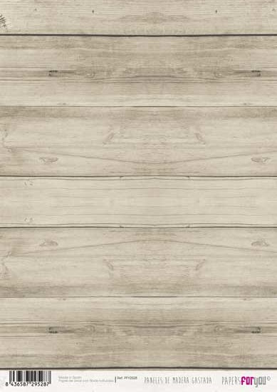 Papers For You Paneles De Madera Gastada A4 Rice Paper (PFY-2528)