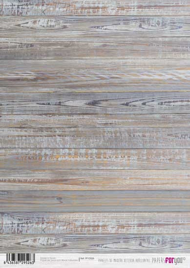 Papers For You Paneles De Madera Veteada Horizontal A4 Rice Paper (PFY-2526)
