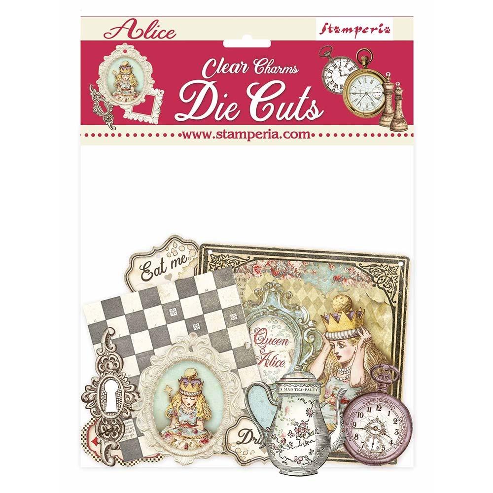Stamperia Alice Charms Clear Die Cuts (DFLDCP18)