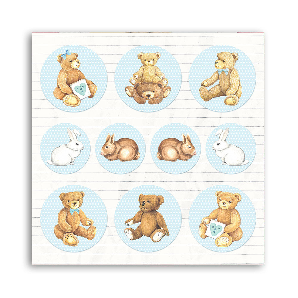 Stamperia Babydream Blue 12x12 Inch Paper Pack (SBBL106)