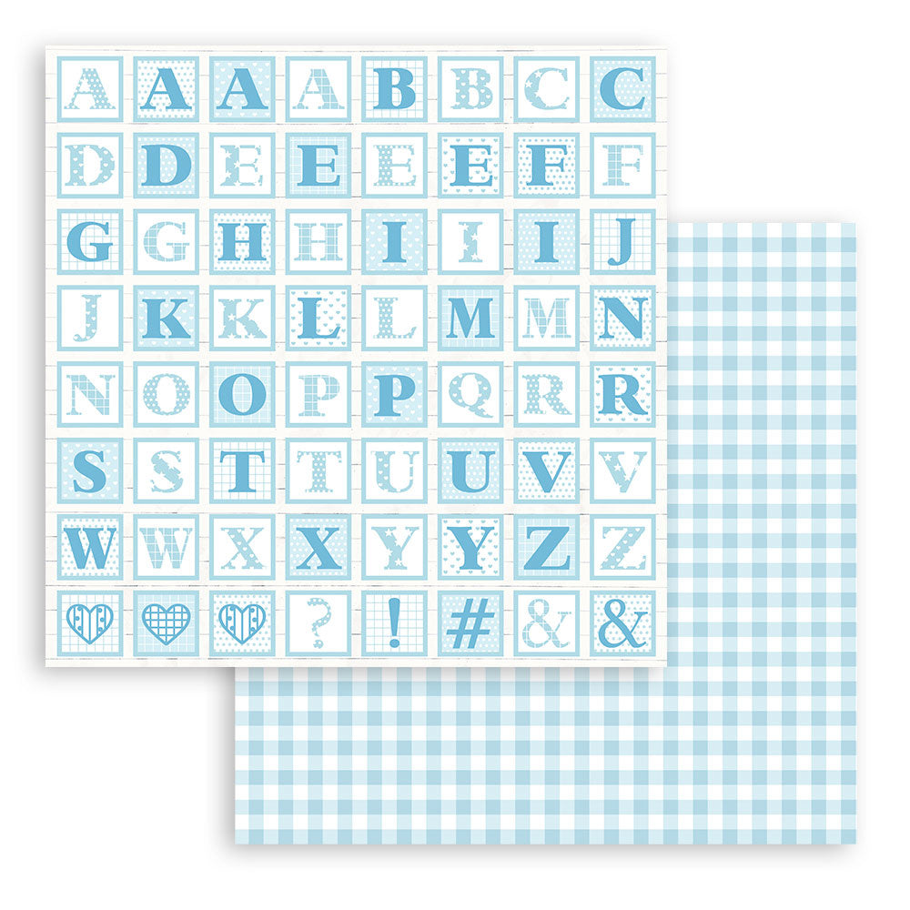 Stamperia Babydream Blue 12x12 Inch Paper Pack (SBBL106)